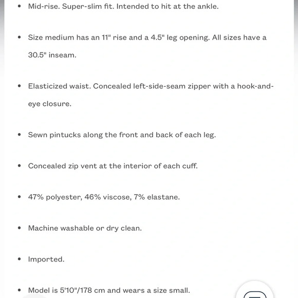 Ralph Lauren Polo Women's Black Side Slit Stretch Slim Skinny Pants Size XS - Picture 10 of 10